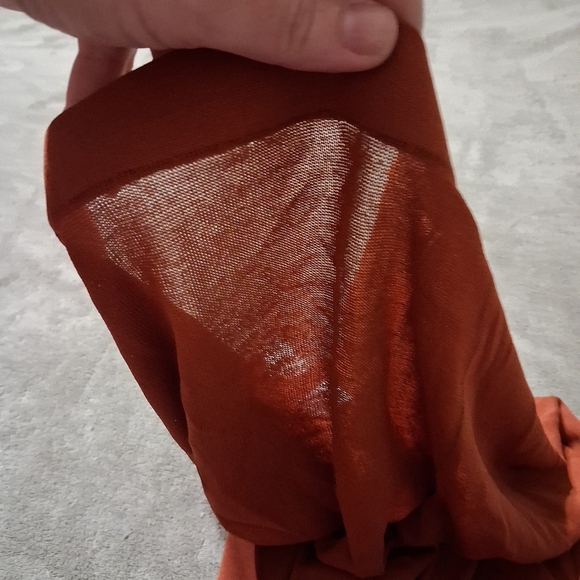 NEW! Zara Rust Stretch Sheer Swim Coverup Beach Pants S NWT! $23 - Picture 5 of 5